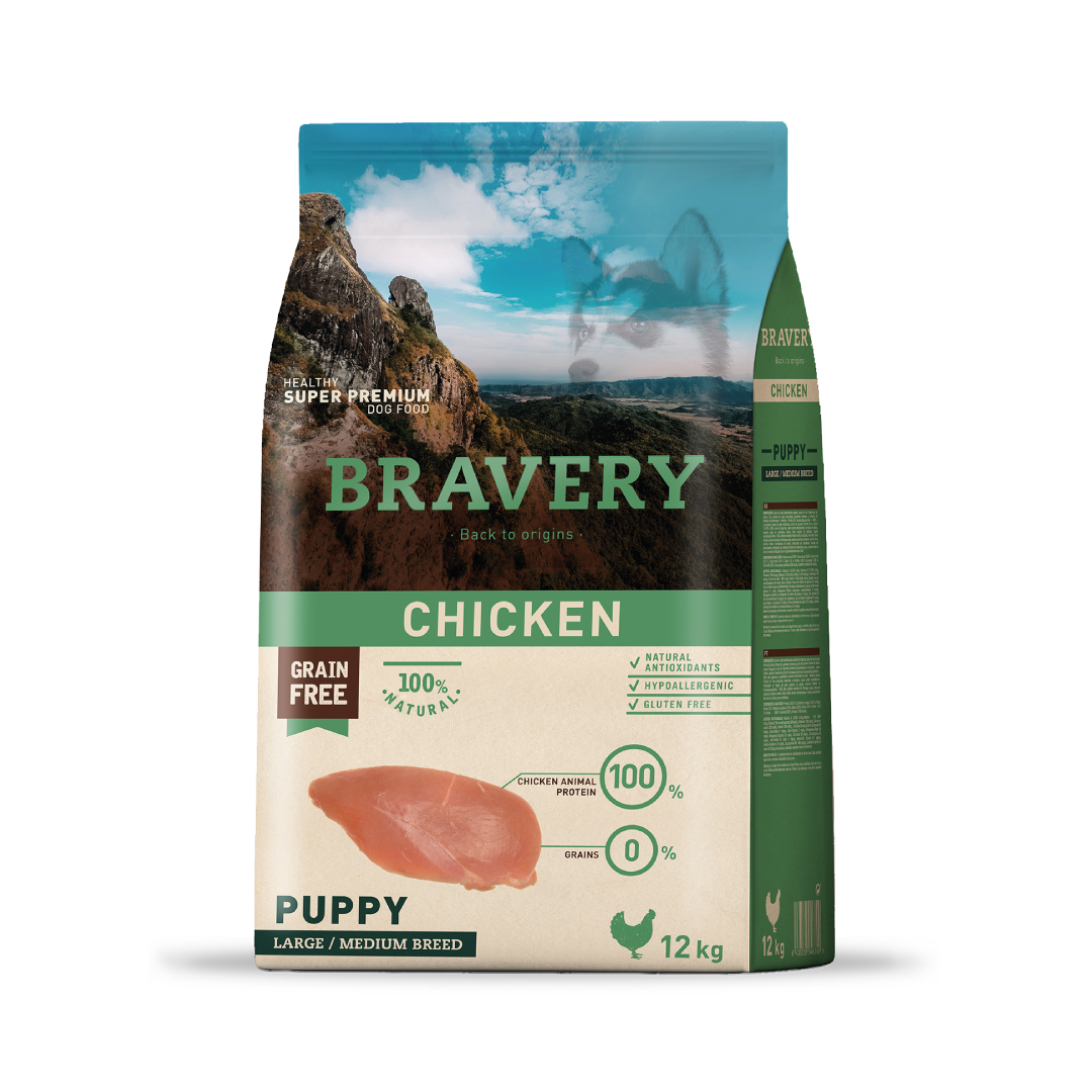 BRAVERY CHICKEN PUPPY LARGE-MEDIUM BREEDS